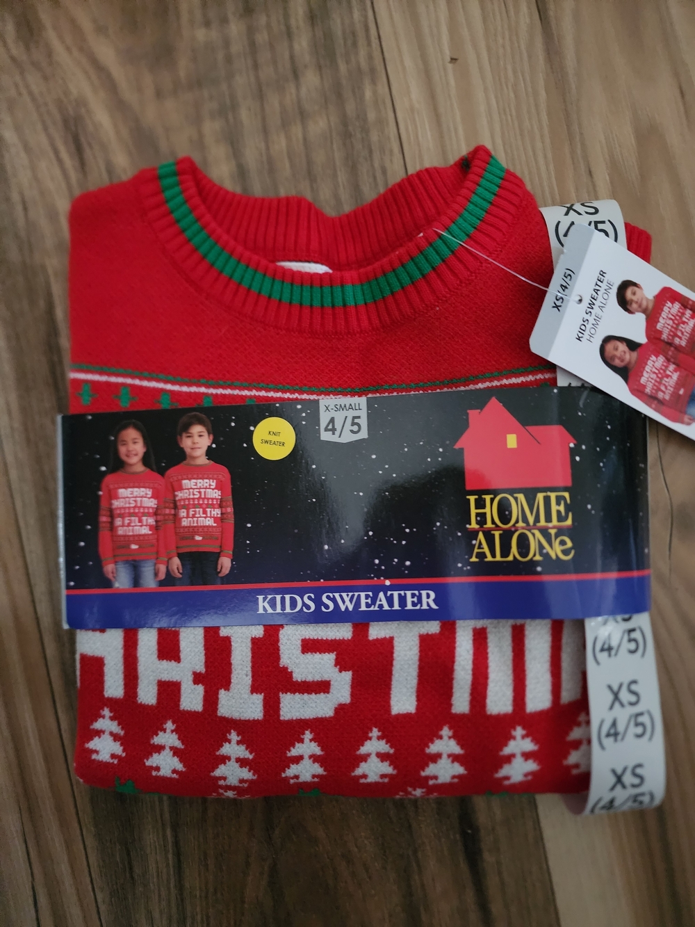 Kids' Red Christmas Sweater - Size 4/5